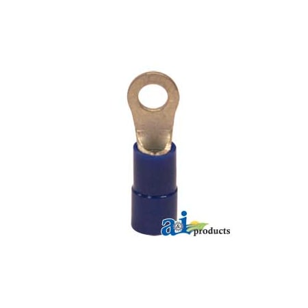 A & I Products Ring Terminal, Insulated, Wire Size 16-14, Stud Size No 6, 10 Pk 1.75 x4 x1.75 A-R06